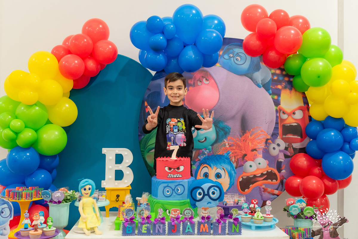 aniversário infantil - festa de 7 anos - tema Divertidamente - fotógrafo de aniversários - fotografia de eventos - celebração infantil - família e amigos - festa temática - fotógrafo de família – fotografia de crianças - Antonio Rocha Fotografias -Pelotas