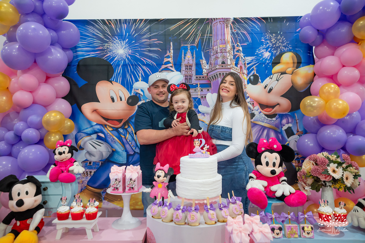 aniversário - fotografia de família - sorrisos encantadores – Pelotas – Loly Pop-Minnie-Michey_Disney