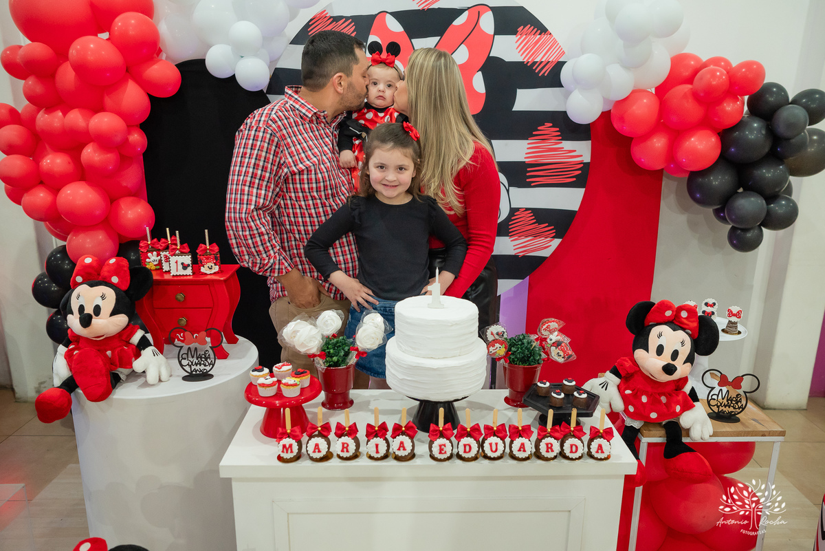 primeiro aninho - festa infantil - Maria Eduarda - família - amigos - aniversário temático - fotografia de aniversário - banda ao vivo - playground infantil - decoração Minnie - Antonio Rocha Fotografias - salão Loly Pop - celebração em família - Pelotas