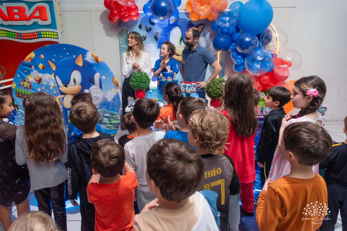 Rodrigo - aniversário - 7 anos - festa infantil - Sonic - fotos de aniversário - amigos - diversão - futebol - pipoca - algodão doce - momento especial - parabéns - família - registro fotográfico - Antonio Rocha Fotografias - Pelotas - Lanche Infantil