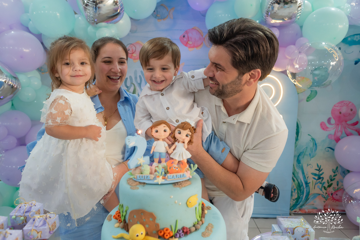 fotografia infantil - fotografia de aniversário - fotógrafo profissional - registro de momentos - celebração em família - gêmeos Maria e Luiz - festas infantis - memórias afetivas - amor em família - Pelotas - fotografia criativa - fotógrafo Antonio Rocha