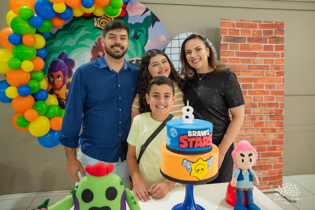 aniversário infantil - fotografia de aniversário - festa temática - Brawl Stars - tirolesa - show de parabéns - registro fotográfico - memórias em família - Antonio Rocha Fotografias - Pelotas – Antonio Rocha Fotografias – Tio Guigui