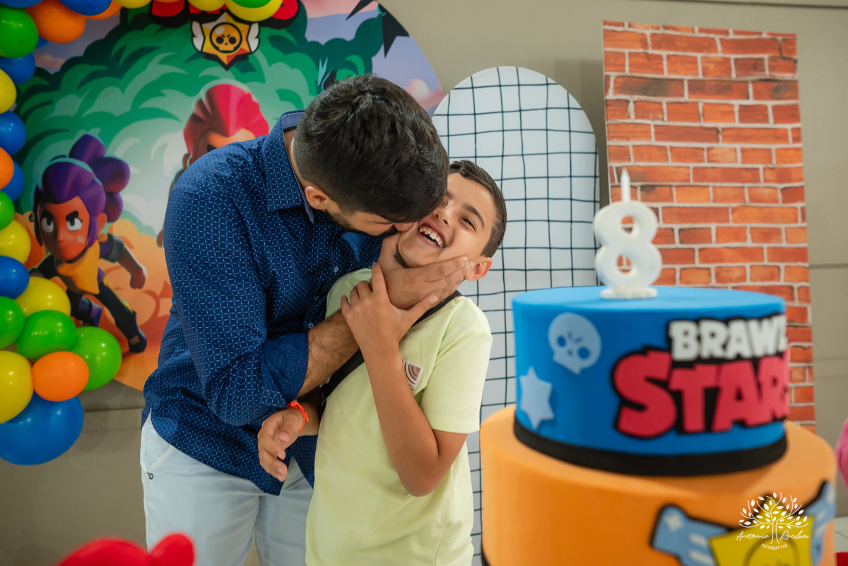 aniversário infantil - fotografia de aniversário - festa temática - Brawl Stars - tirolesa - show de parabéns - registro fotográfico - memórias em família - Antonio Rocha Fotografias - Pelotas – Antonio Rocha Fotografias – Tio Guigui