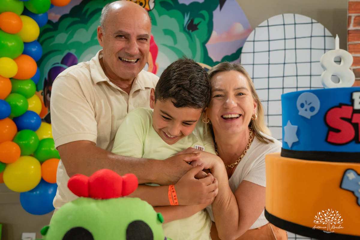 aniversário infantil - fotografia de aniversário - festa temática - Brawl Stars - tirolesa - show de parabéns - registro fotográfico - memórias em família - Antonio Rocha Fotografias - Pelotas – Antonio Rocha Fotografias – Tio Guigui