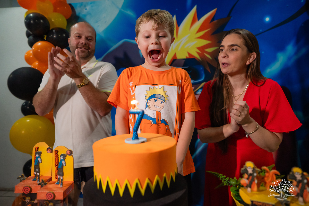 aniversário - 7 anos - Francisco - festa - comemoração - diversão - alegria - memórias - família - Naruto - decoração - parabéns - fotografias - Antonio Rocha Fotografias - fotografia infantil - festa de criança - evento infantil – Pelotas – Cliff Kids