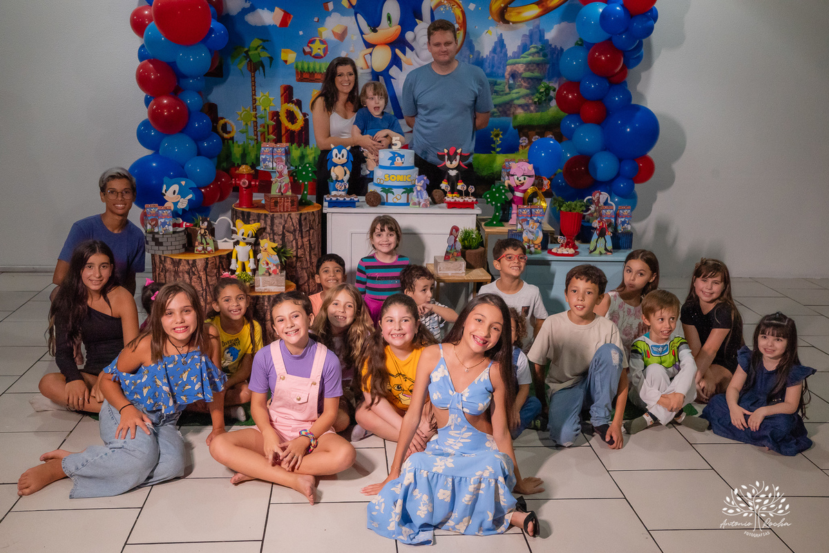 festa infantil - tema Sonic - fotografia infantil - fotógrafo de festas - Antonio Rocha Fotografias - fotos de aniversário - fotografia profissional - fotos espontâneas - alegria das crianças - Renata Dalbann - fotografia de eventos - Pelotas – Cliff Kids