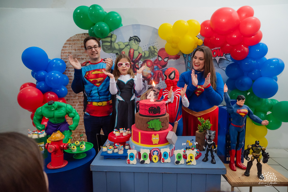 fotografia de aniversário infantil - fotógrafo em Pelotas - fotos criativas de crianças - fotos de família - ensaio infantil - decoração de festa infantil - Homem-Aranha festa - super-heróis  - Cliff Kids -  Antonio Rocha Fotografias- Renata Dalbann