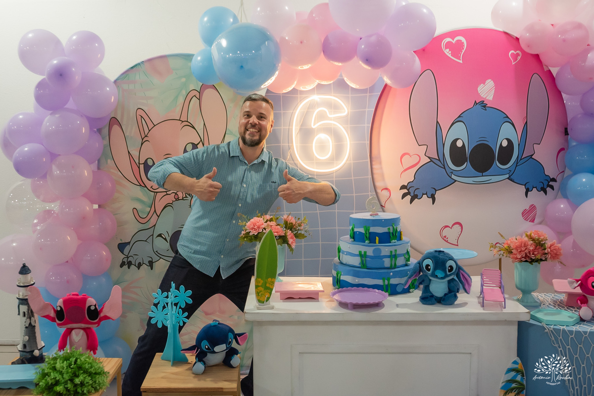 fotografia infantil - aniversário - infância - família - tobogã - salão Cliff Kids - festa personalizada - Stitch - Angel - tema de festa - carinho familiar - fotos espontâneas  - fotógrafo de infância - Antonio Rocha Fotografias - Pelotas