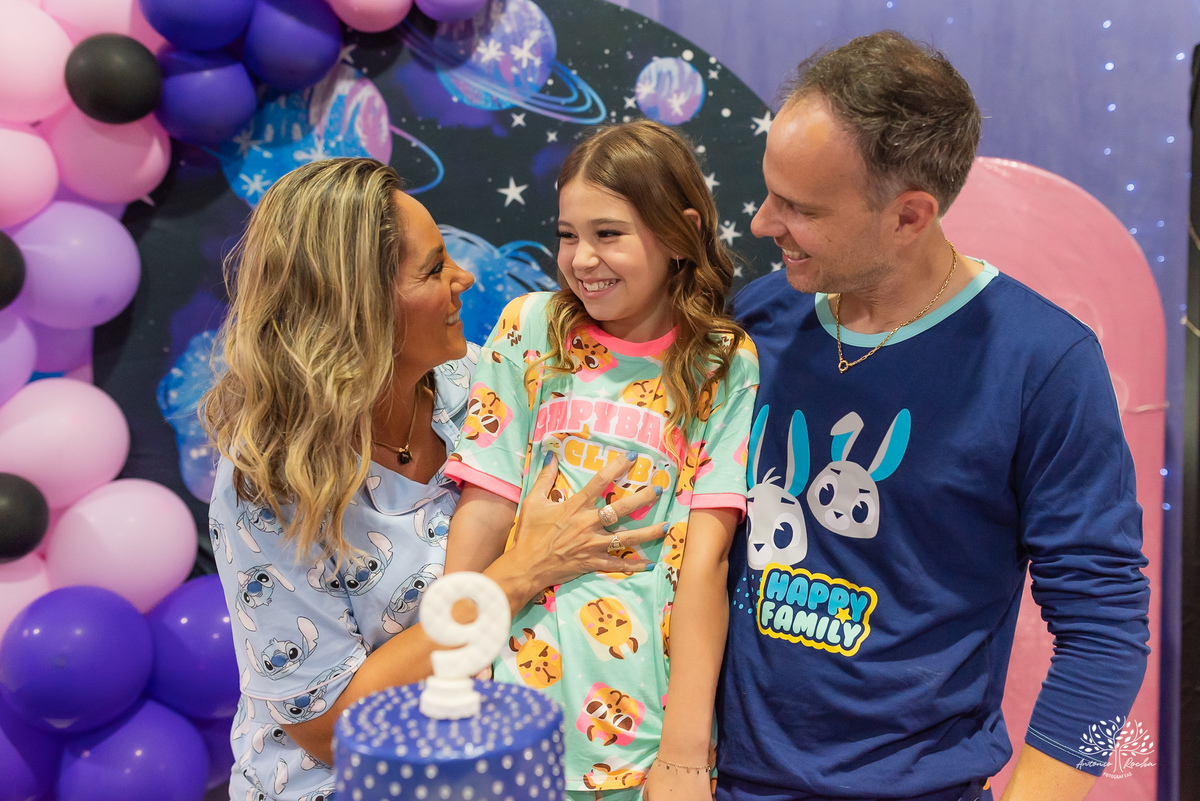 aniversário infantil - festa do pijama - Fest Club - fotografia infantil - festa infatil - família - infância - alegria - kamikaze  - festa no salão - fotógrafo de festa infantil - Antonio Rocha Fotografias - Pelotas - Máscara de Dormir - Touca de cetim