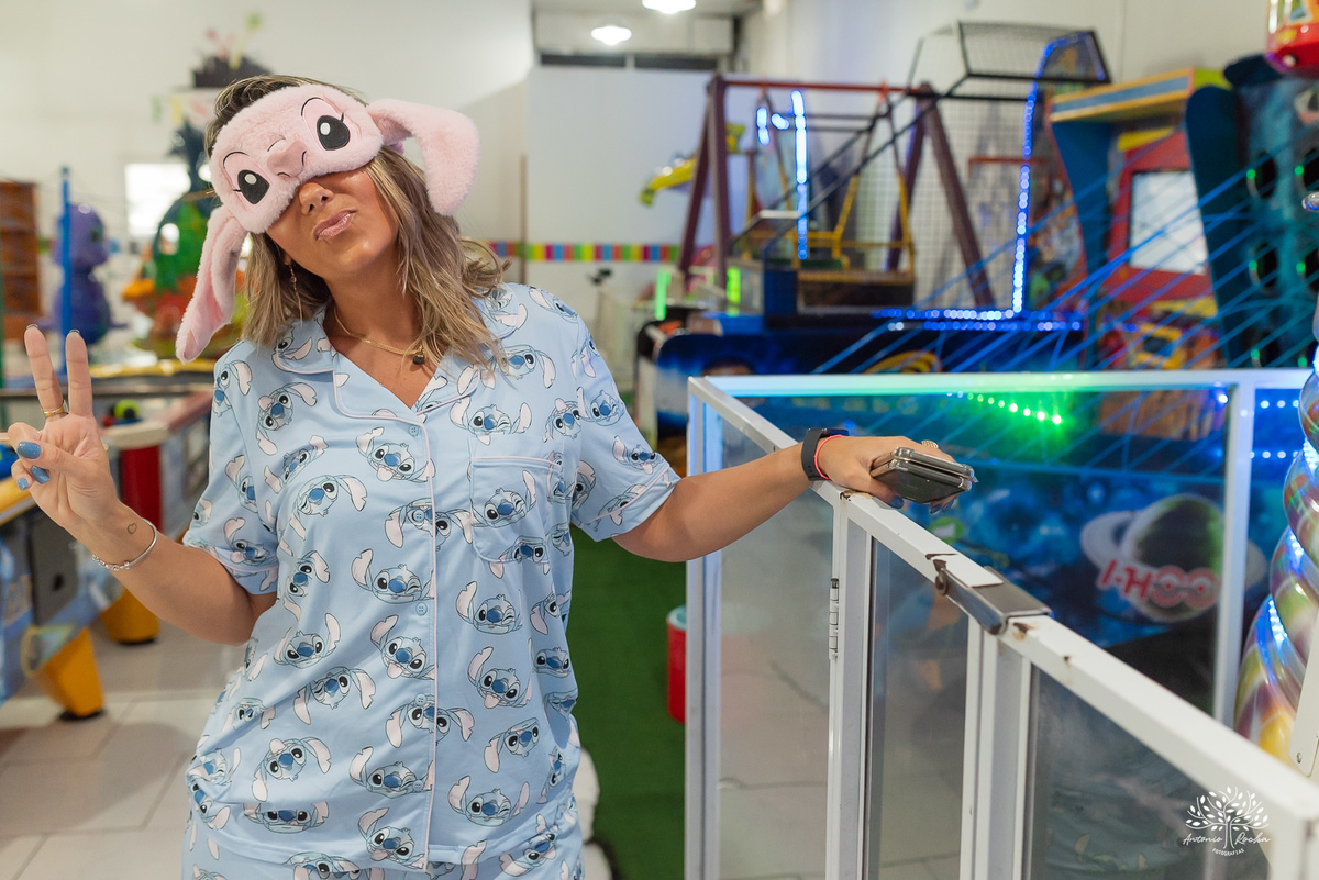 aniversário infantil - festa do pijama - Fest Club - fotografia infantil - festa infatil - família - infância - alegria - kamikaze  - festa no salão - fotógrafo de festa infantil - Antonio Rocha Fotografias - Pelotas - Máscara de Dormir - Touca de cetim