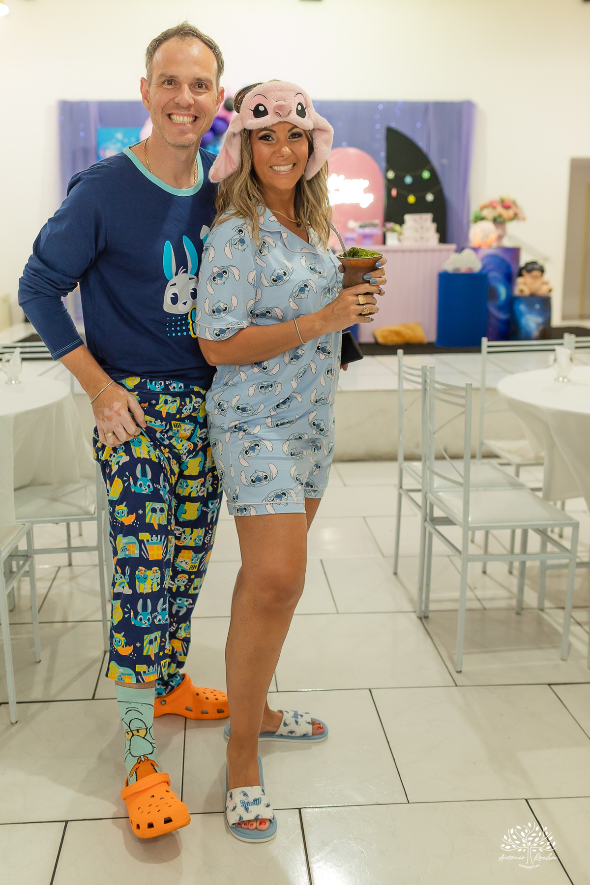 aniversário infantil - festa do pijama - Fest Club - fotografia infantil - festa infatil - família - infância - alegria - kamikaze  - festa no salão - fotógrafo de festa infantil - Antonio Rocha Fotografias - Pelotas - Máscara de Dormir - Touca de cetim