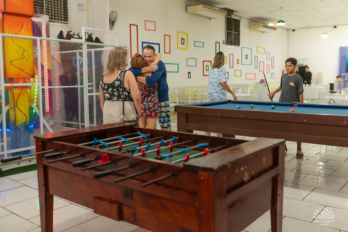 aniversário infantil - festa do pijama - Fest Club - fotografia infantil - festa infatil - família - infância - alegria - kamikaze  - festa no salão - fotógrafo de festa infantil - Antonio Rocha Fotografias - Pelotas - Máscara de Dormir - Touca de cetim