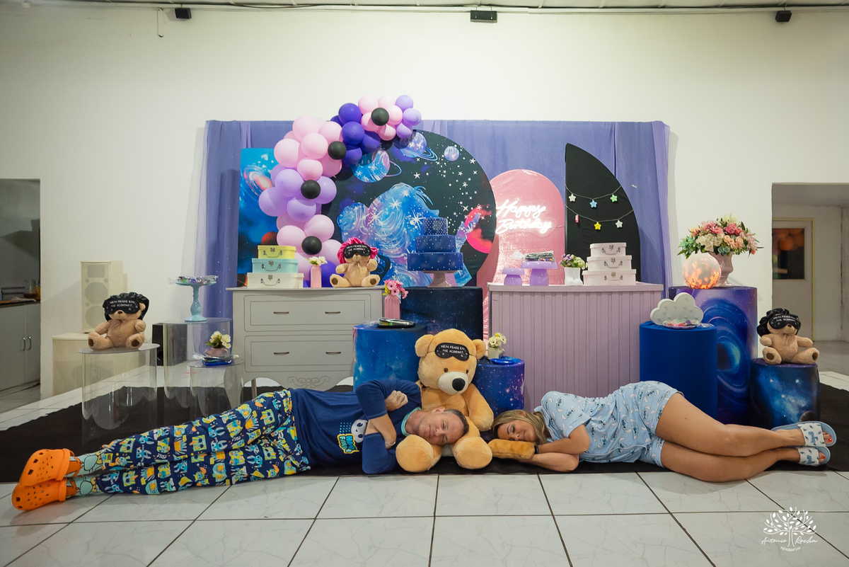aniversário infantil - festa do pijama - Fest Club - fotografia infantil - festa infatil - família - infância - alegria - kamikaze  - festa no salão - fotógrafo de festa infantil - Antonio Rocha Fotografias - Pelotas - Máscara de Dormir - Touca de cetim