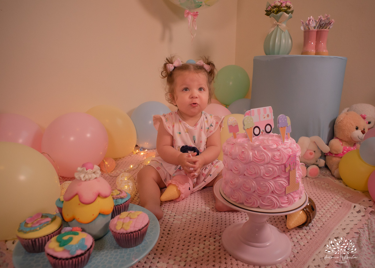 Gabriela – Smash The Cake – Ensaio – Ensaio Infantil – Criança – Primeiro Aninho – Mundo Rosa – Feliz Aniversário – Fotografia de Família – Pelotas – @antoniorochafotografias – www.arfotografias.com.br