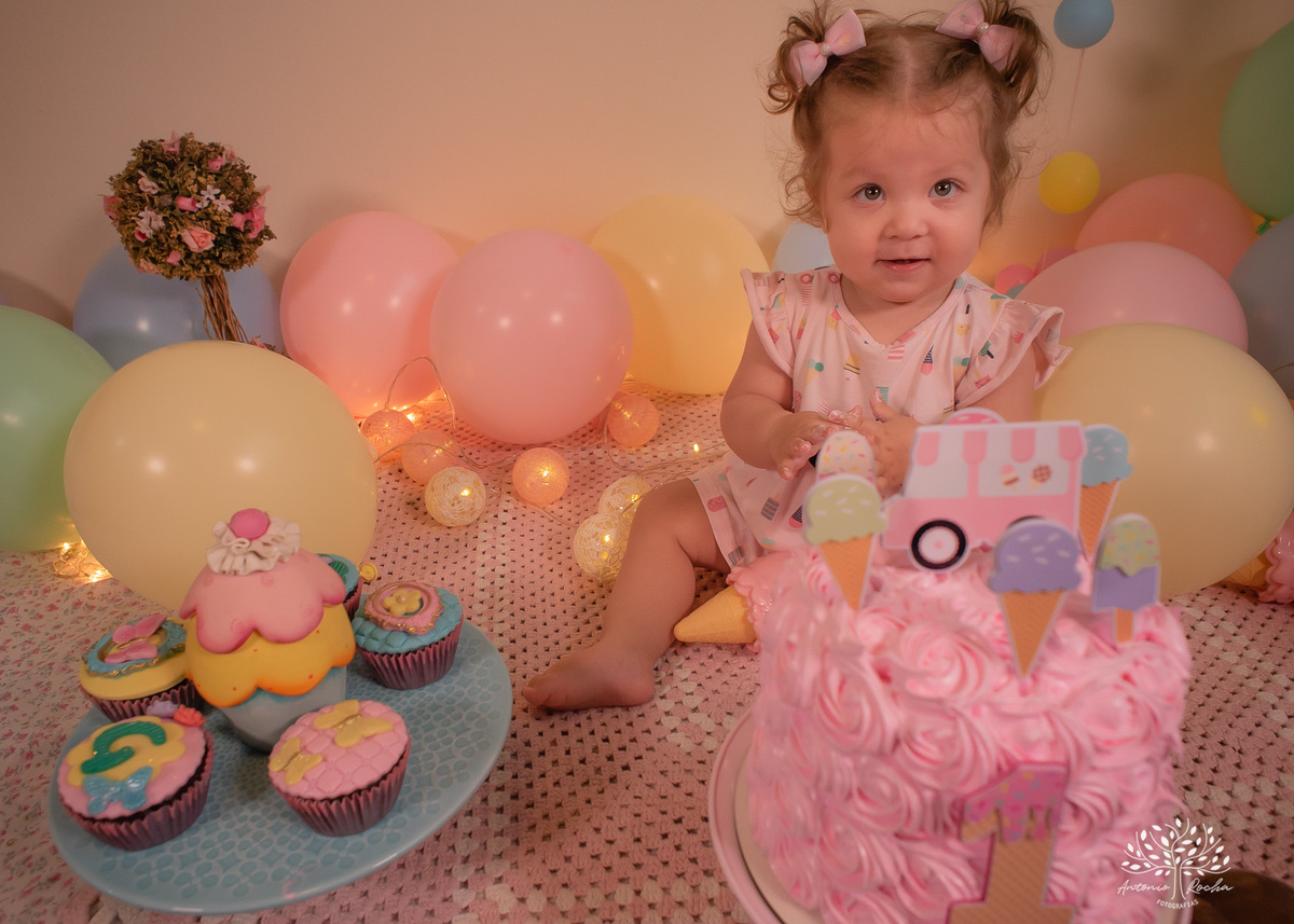 Gabriela – Smash The Cake – Ensaio – Ensaio Infantil – Criança – Primeiro Aninho – Mundo Rosa – Feliz Aniversário – Fotografia de Família – Pelotas – @antoniorochafotografias – www.arfotografias.com.br