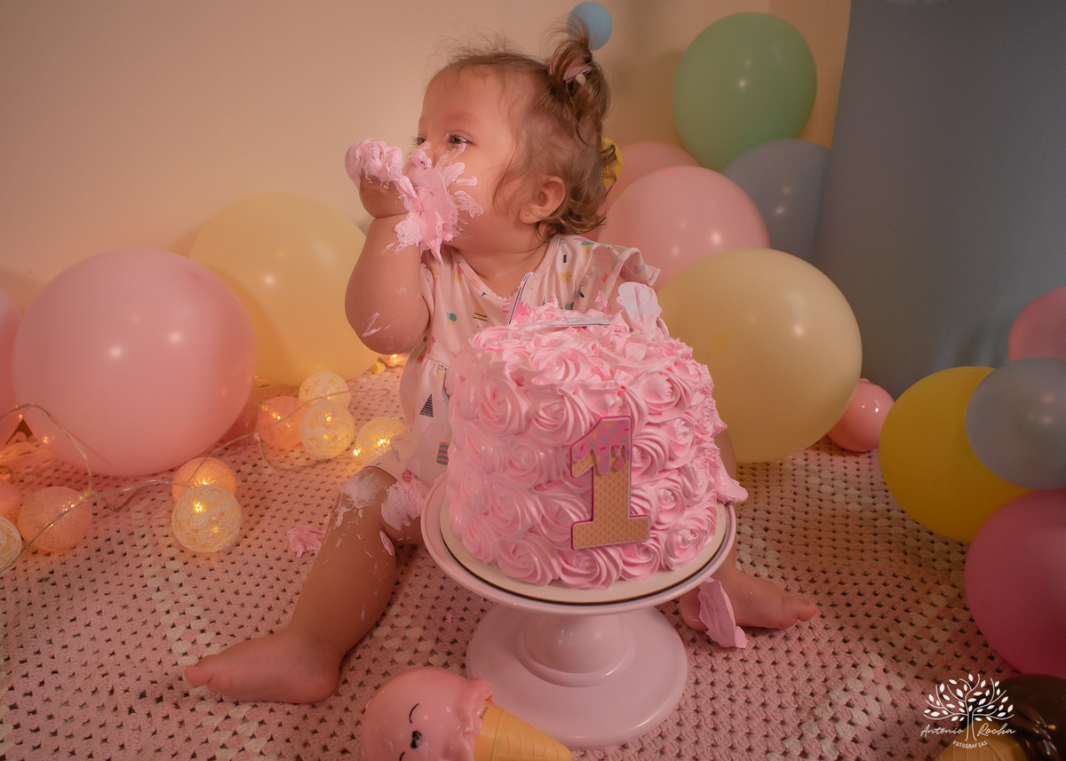 Gabriela – Smash The Cake – Ensaio – Ensaio Infantil – Criança – Primeiro Aninho – Mundo Rosa – Feliz Aniversário – Fotografia de Família – Pelotas – @antoniorochafotografias – www.arfotografias.com.br