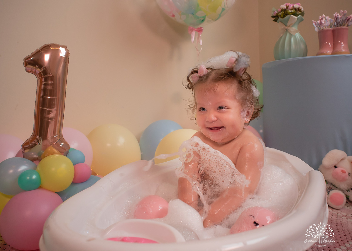 Gabriela – Smash The Cake – Ensaio – Ensaio Infantil – Criança – Primeiro Aninho – Mundo Rosa – Feliz Aniversário – Fotografia de Família – Pelotas – @antoniorochafotografias – www.arfotografias.com.br