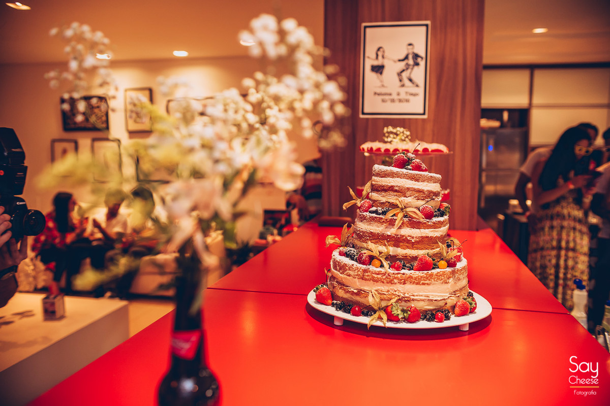 Mini-Wedding - Casamento Temático - Mesa do Bolo