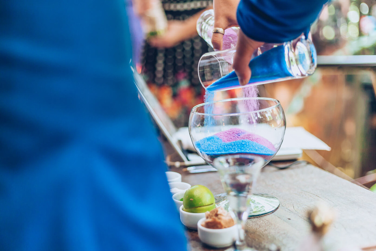 Cerimônia das areias em casamento fotografado por Say Cheese Fotografia