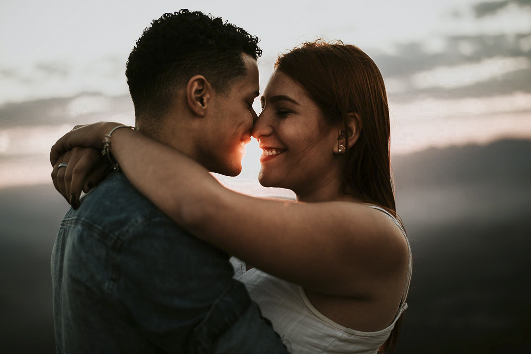 sorrido do casal