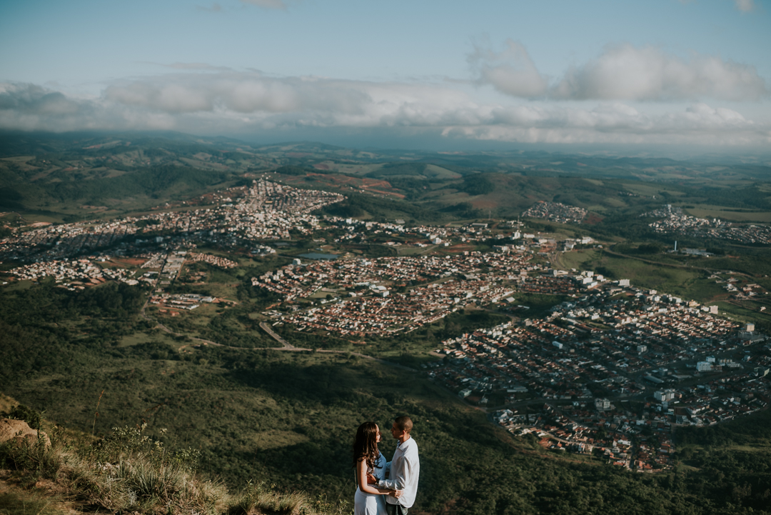 em cima da montanha