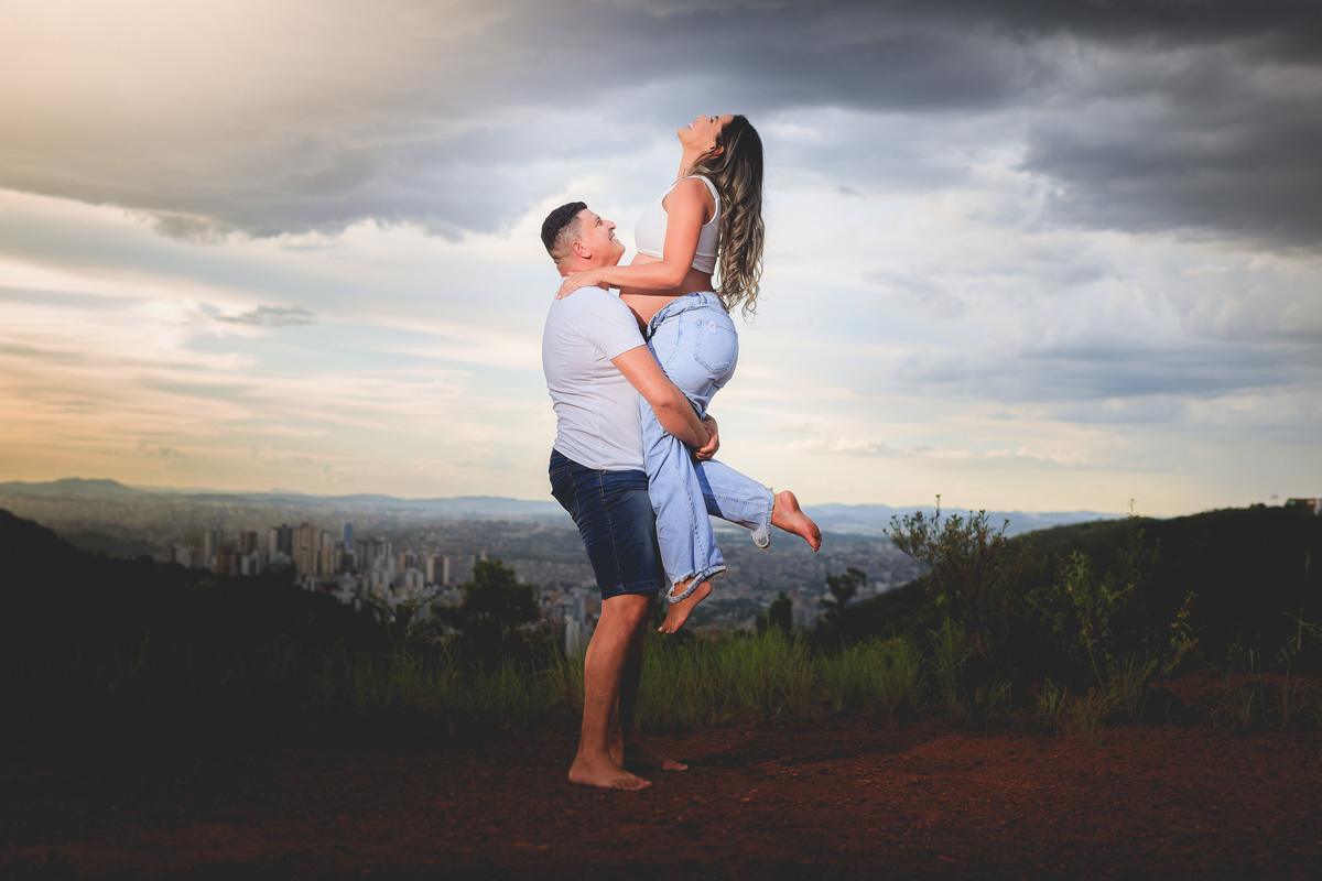 Ensaio Gestante Aline e Henrique - Trilho do Belvedere