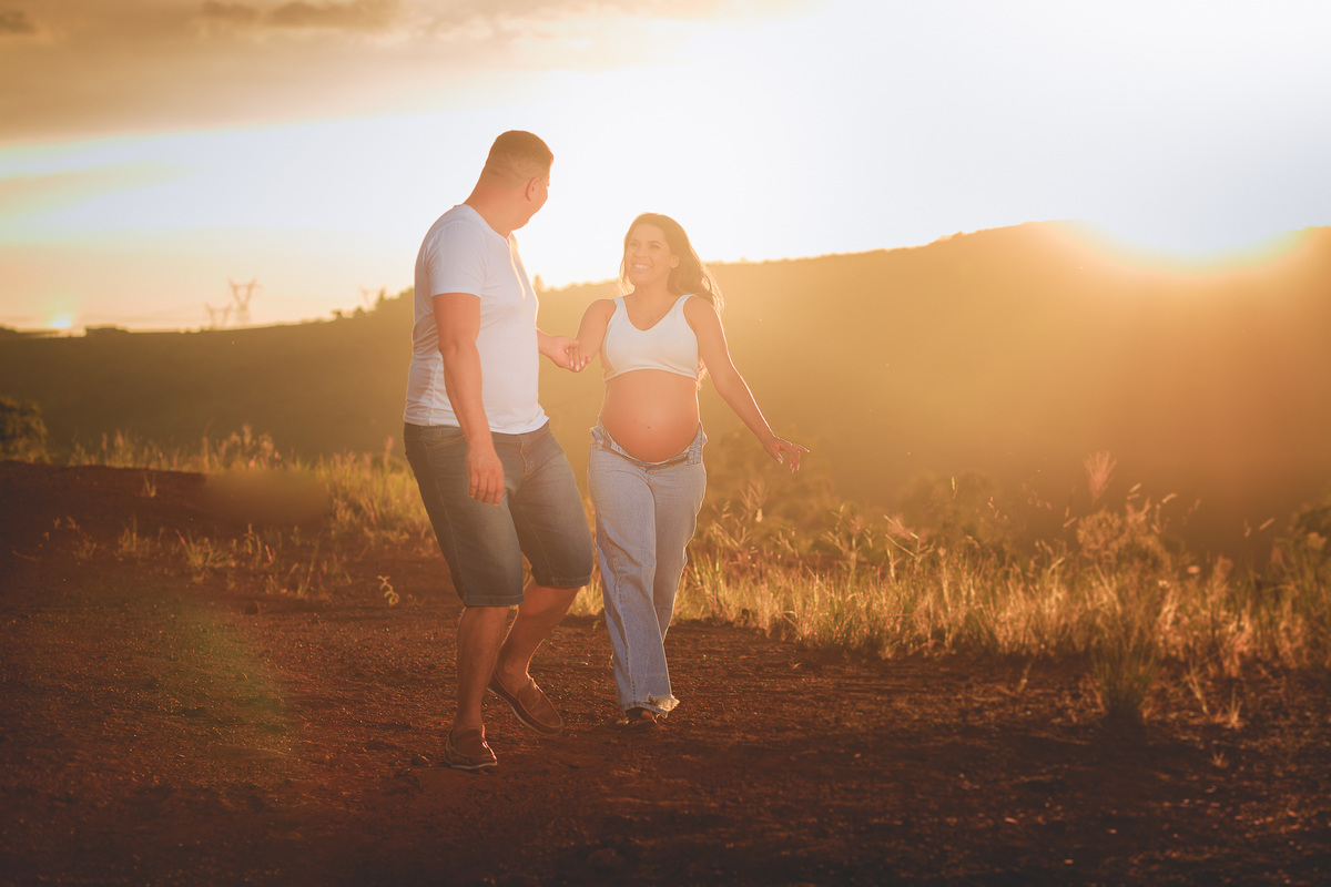 Ensaio Gestante Aline e Henrique - Trilho do Belvedere