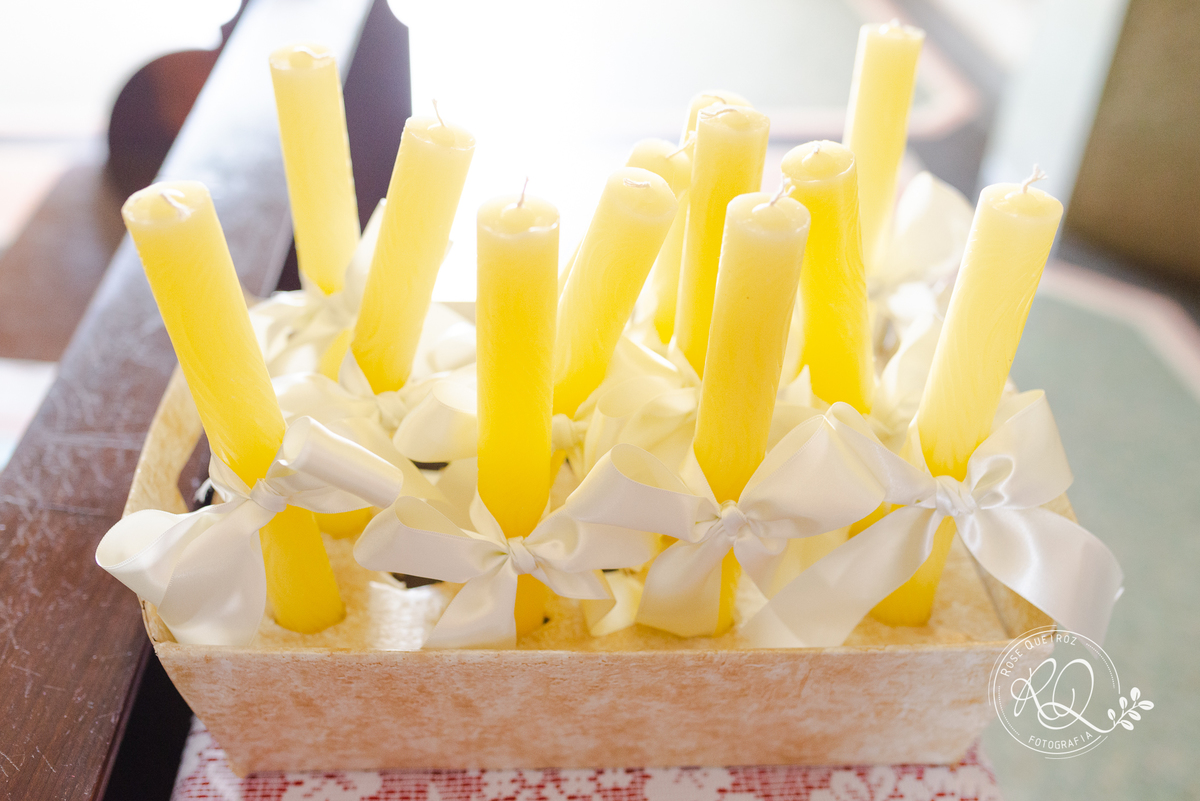 batizado Hellena catedral metropolitana de Uberaba velas