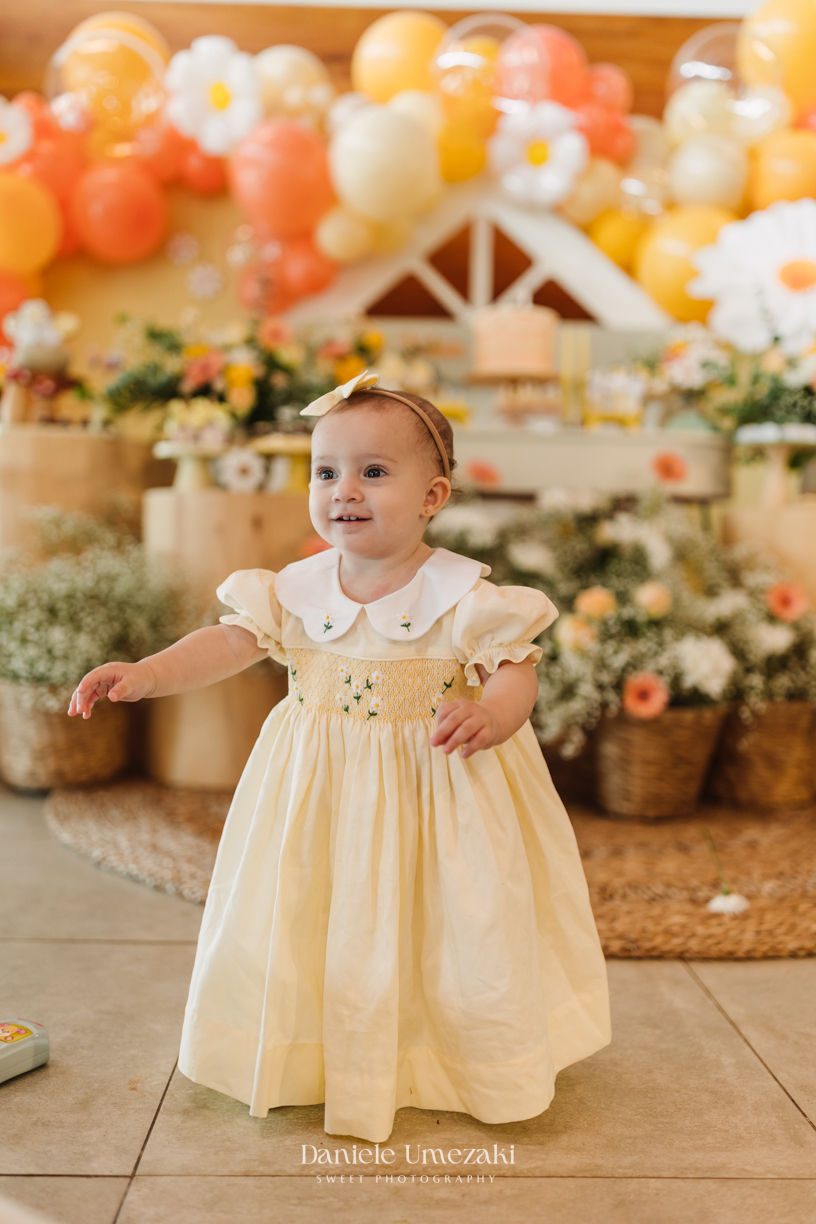 Ensaio fotográfico de aniversário infantil em Mogi das Cruzes. Um olhar sensível para eternizar a doçura e a essência da infância no primeiro aninho, com luz natural, composição delicada e registros verdadeiros e emocionantesEnsaio fotográfico de aniversá