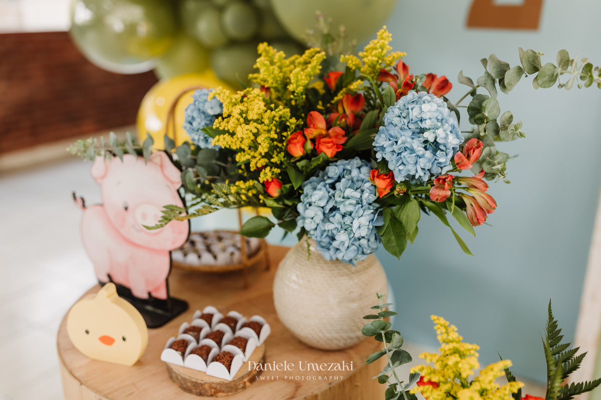 Lorenzo e Gustavo comemoraram juntos com uma festa fazendinha linda e cheia de alegria em Mogi das Cruzes. Decoração da Cerejeira Decora e registro de Dani Umezaki. fotografia de aniversário em Mogi das Cruzes, festa infantil fazendinha, fotógrafa Mogi