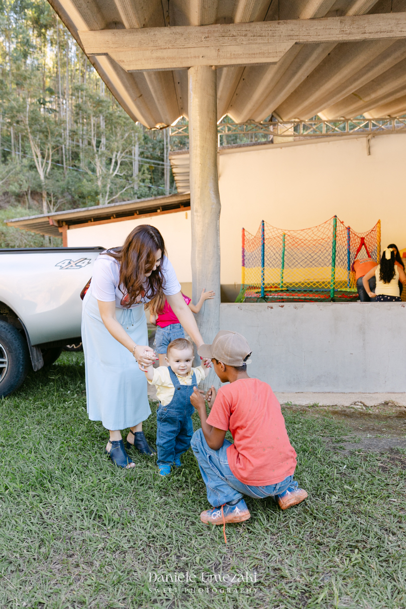 Luiz Felipe comemorando seu primeiro aniversário em Salesópolis, em uma festa com tema Toy Story e decoração da Paloma, da Detalier Decorações.