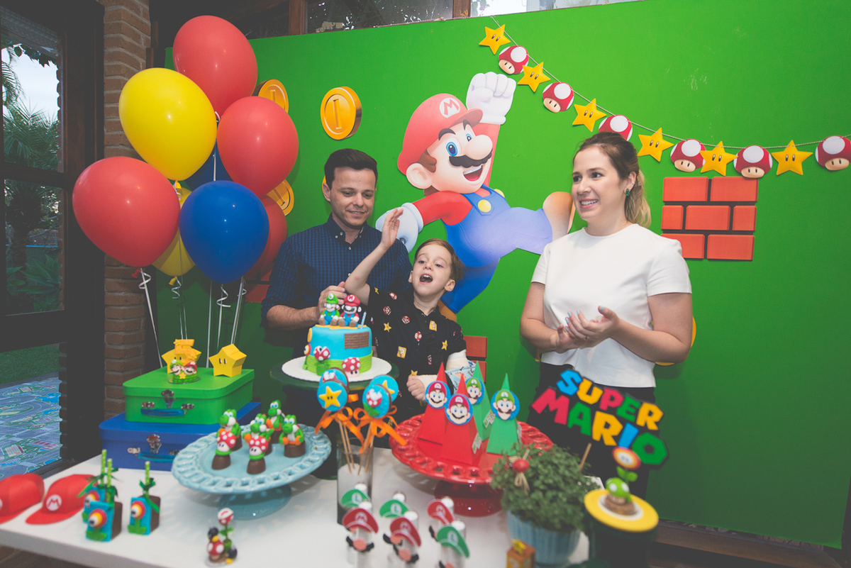 aniversário ju françozo tzpartie doce de laço dirce decorações casa da arvore super mario festa para meninos mãe de menina aniversário