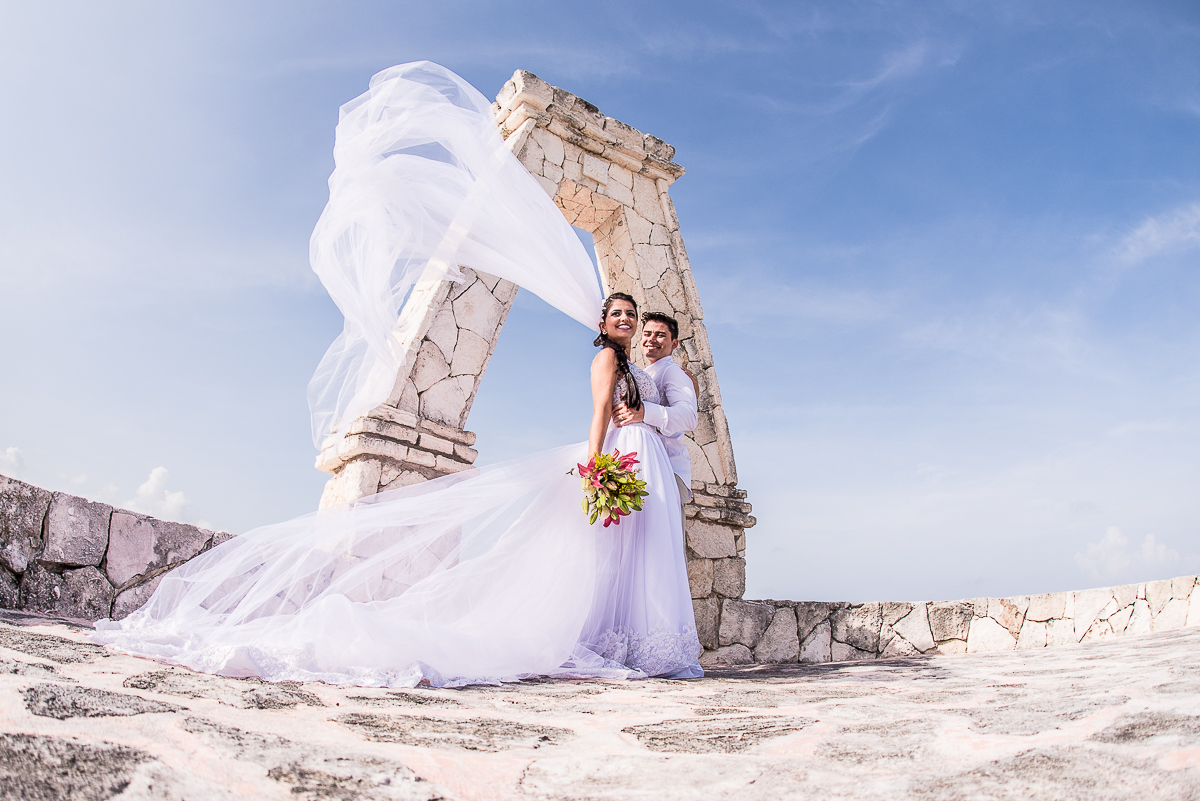 casal de noivos em cancun