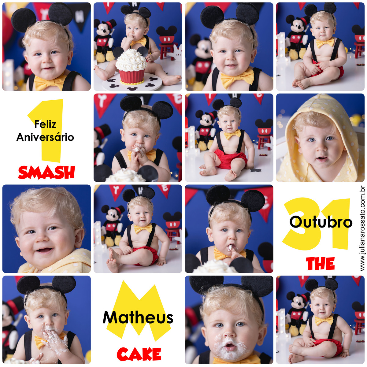Juliana Rossato Fotografia, são paulo, interlagos, zona sul, jardim consórcio, estúdio fotográfico, ensaio infantil, SP, acompanhamento infantil, cake, smash the cake, ensaio de aniversário, bolo, circo do mickey, mickey, 1 ano, um ano