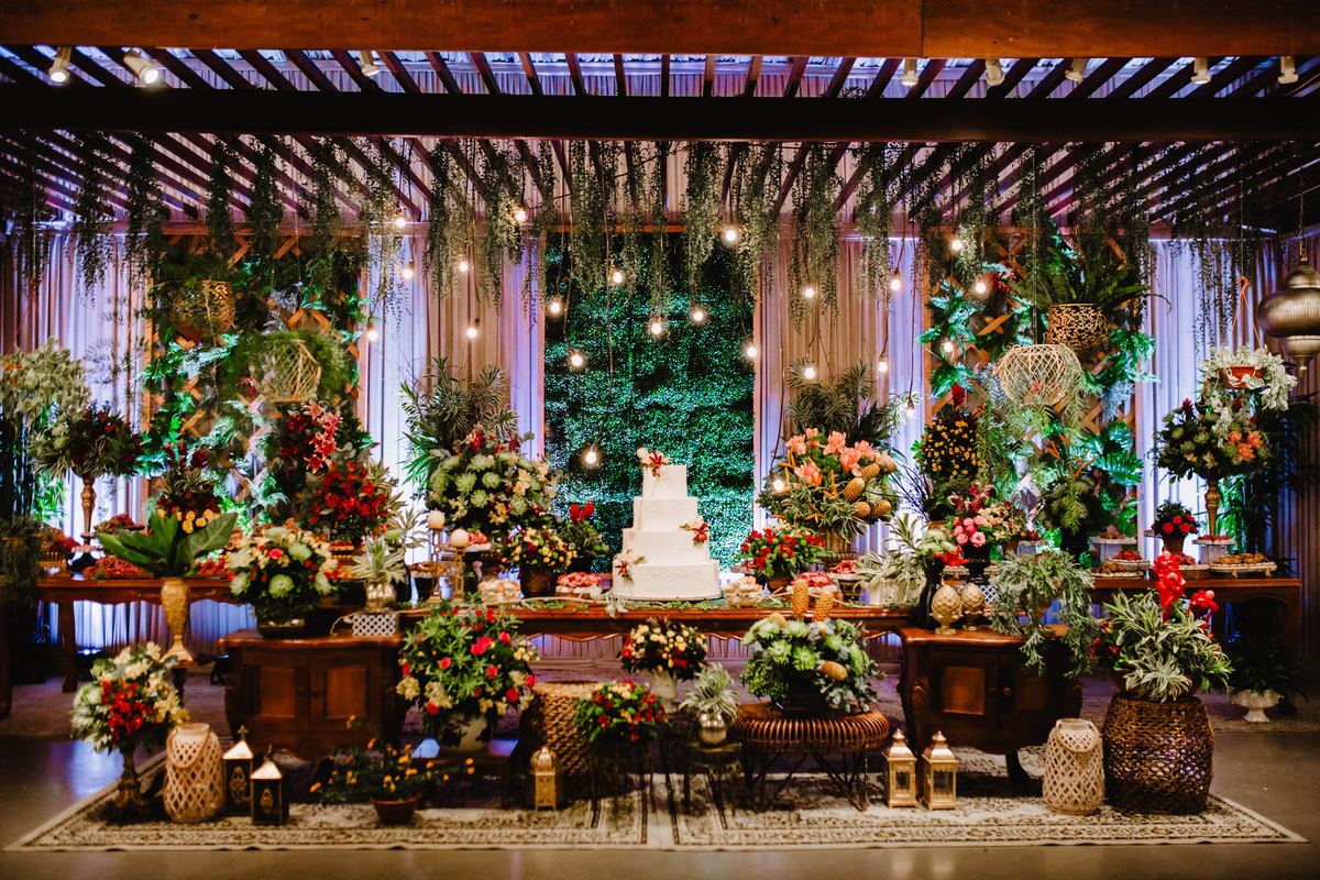 Decoração no Buffet Royal Gourmet