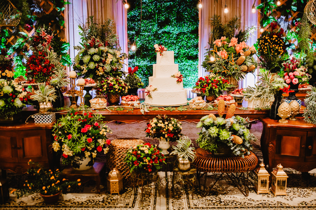 Decoração no Buffet Royal Gourmet