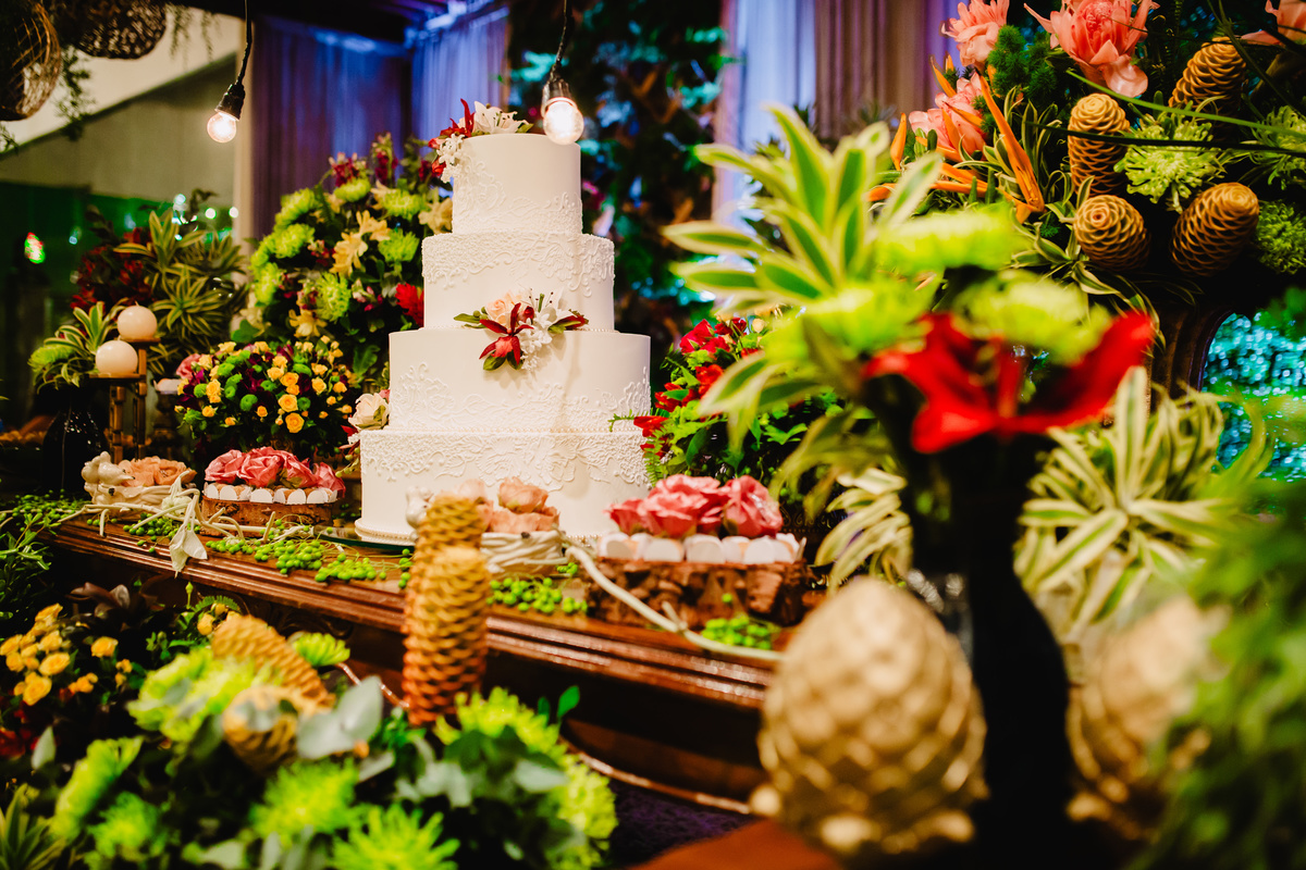 Decoração no Buffet Royal Gourmet