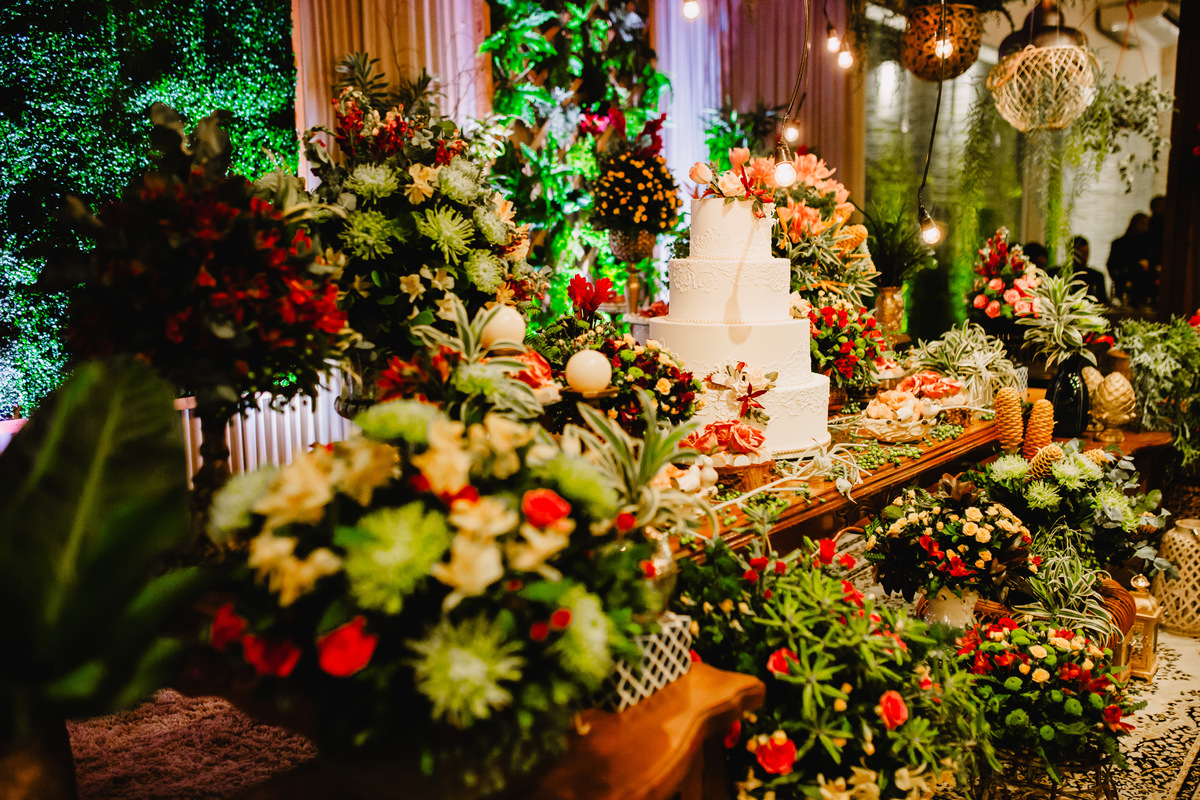 Decoração no Buffet Royal Gourmet