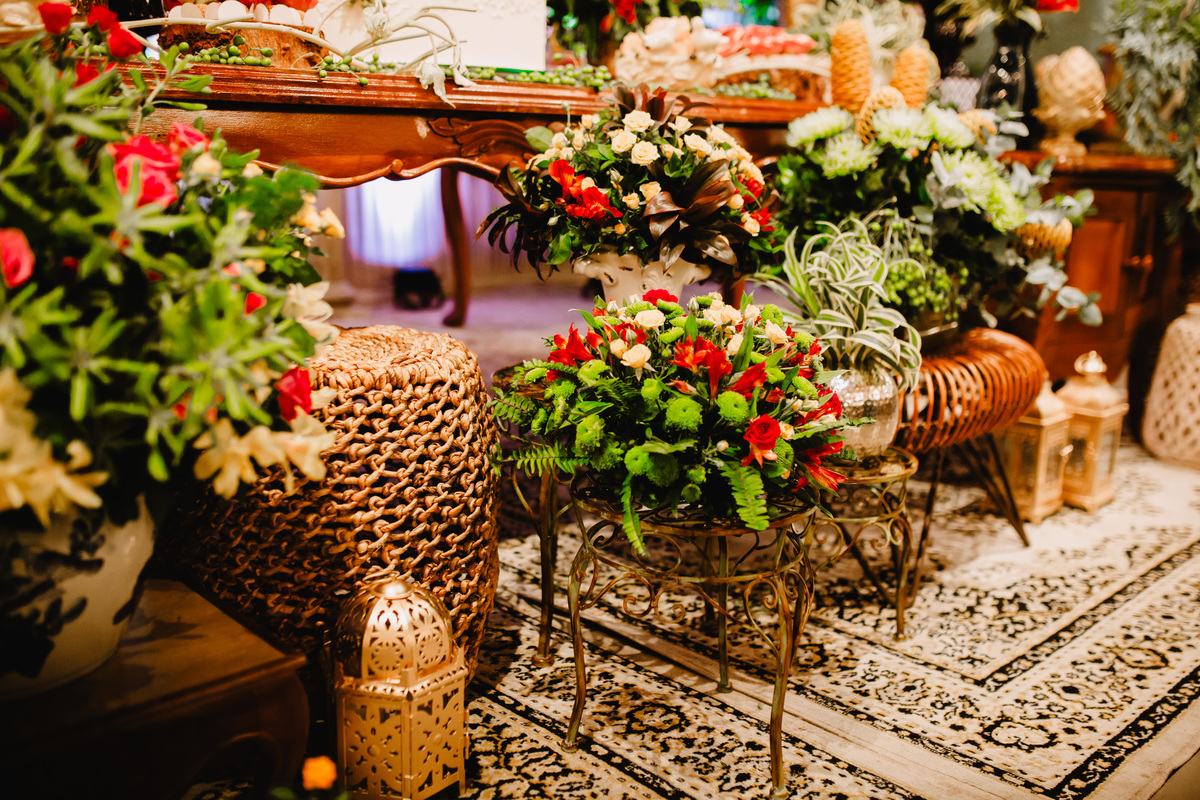 Decoração no Buffet Royal Gourmet