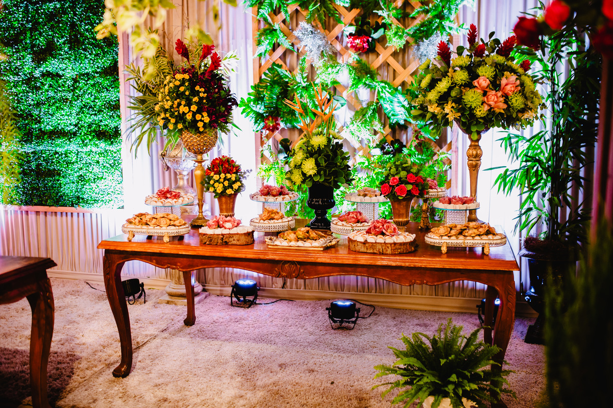 Decoração no Buffet Royal Gourmet