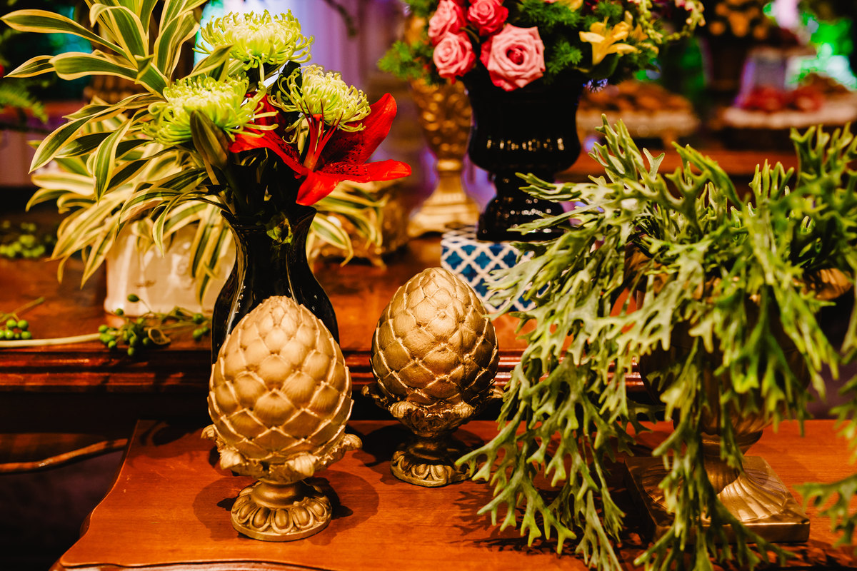 Decoração no Buffet Royal Gourmet