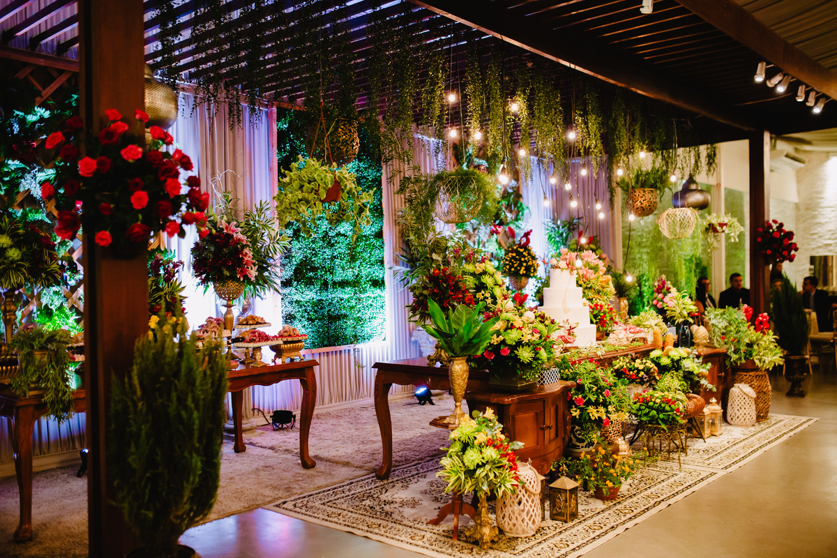 Decoração no Buffet Royal Gourmet