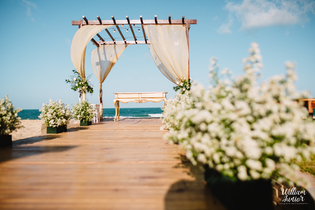 Decoração na Barraca Gran Royal em Fortaleza