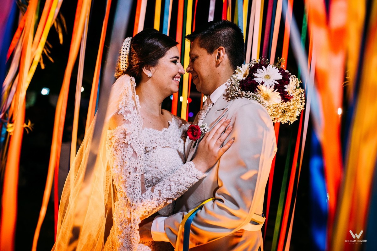 NoivosCasamento em Fortaleza Ceará em um sitio