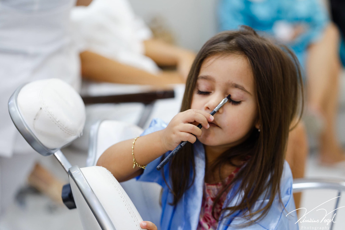 maquiagem criança, casamento