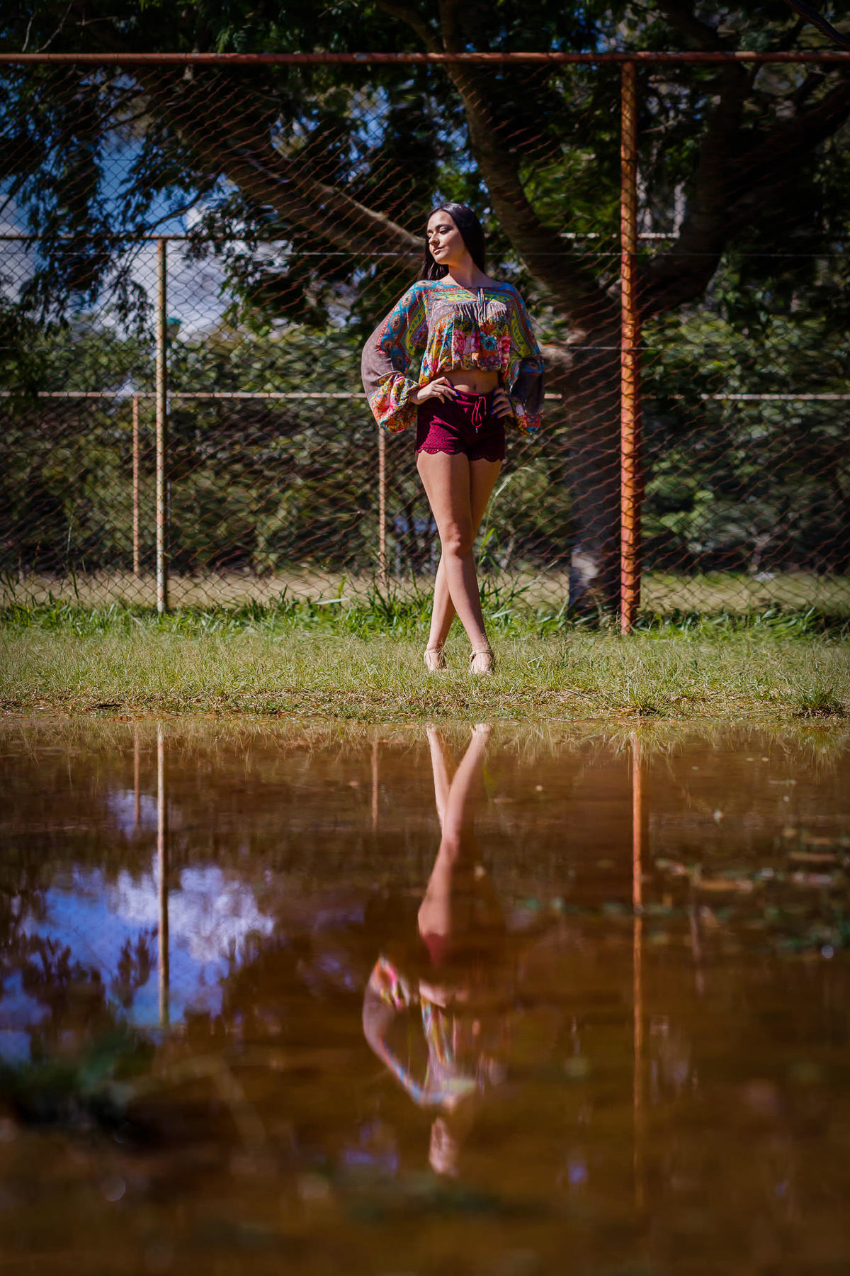Ensaio 15th - Book 15 anos da Marina Pereira, pelo fotógrafo Vinícius Vogel, fotógrafo em Porto Alegre, Região Metropolitana e Serra Gaúcha, no Parque Knijnik