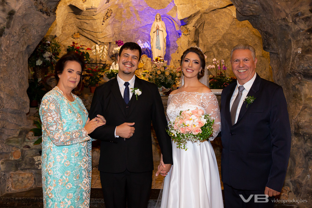 Familia da noiva, André e Clarissa