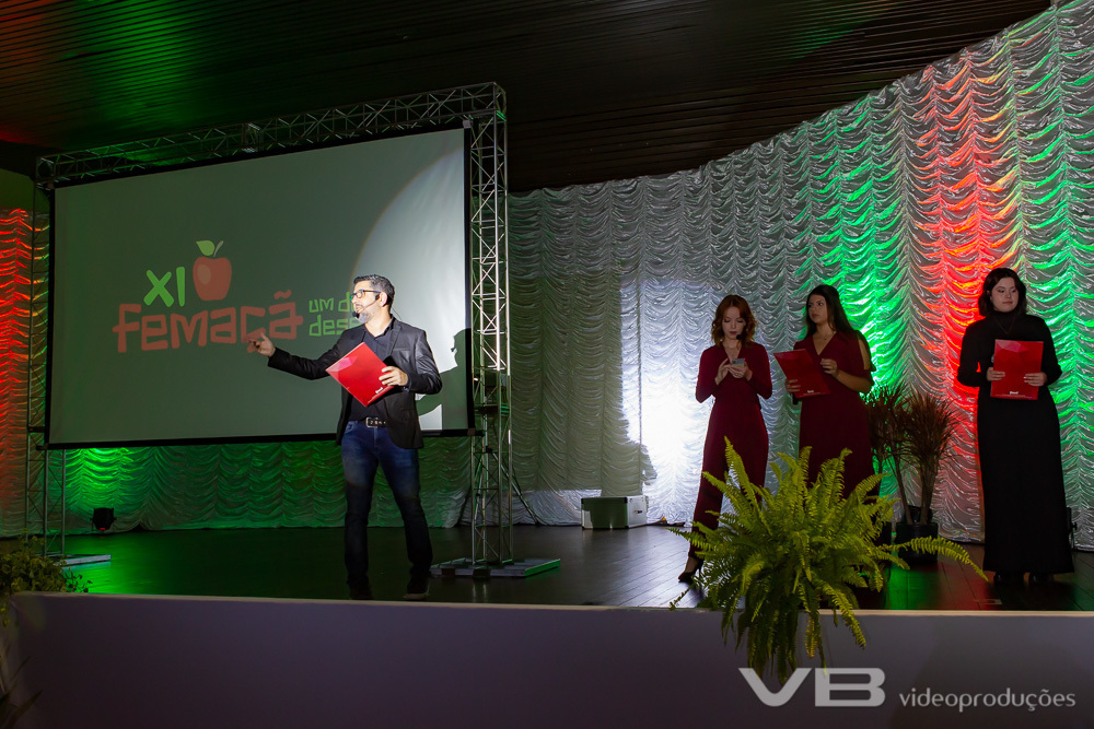Lançamento da XI Femaçã em Veranópolis, apresentação pela VPro do novo logo