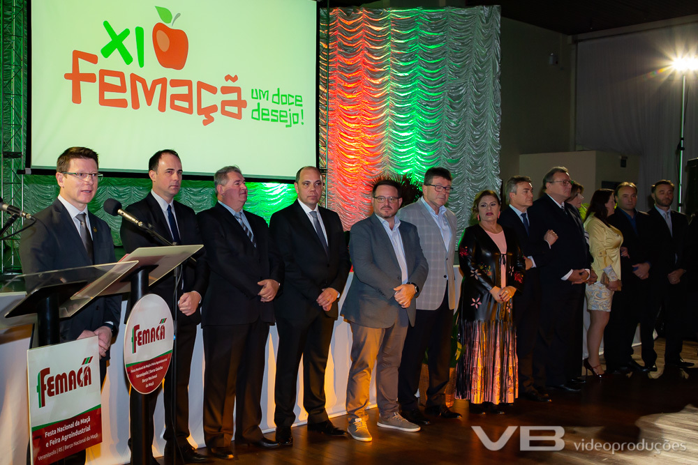 Lançamento da XI Femaçã em Veranópolis, presidente Vagner Cielo
