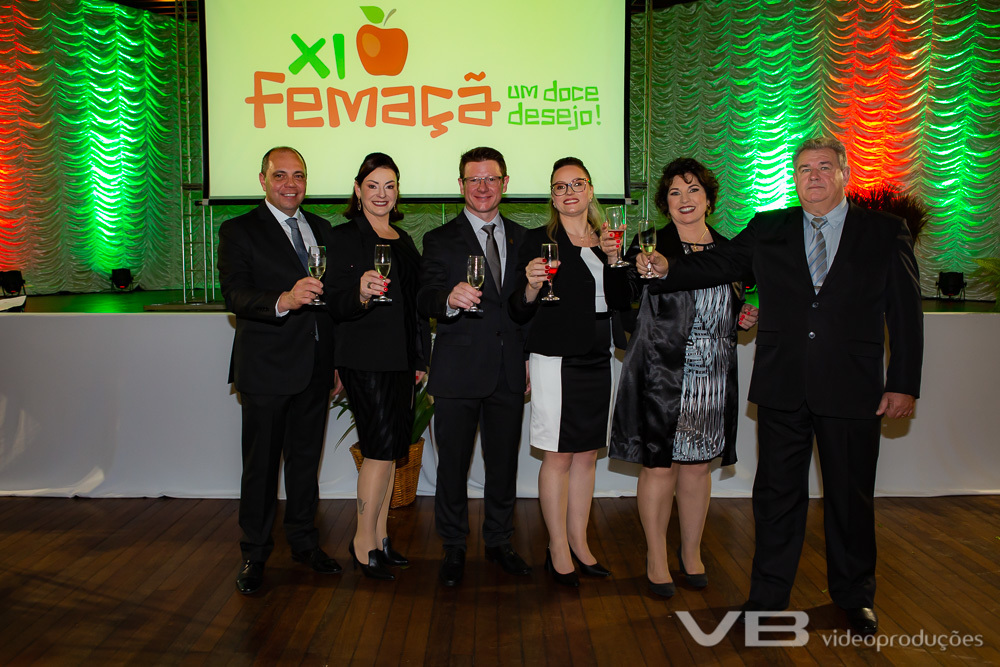 Lançamento da XI Femaçã em Veranópolis, Presidente e vices 